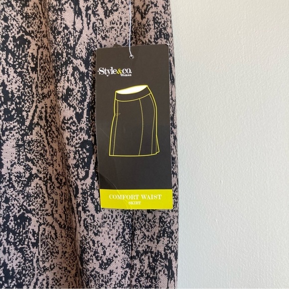 NWT Style & Co. Stretch Comfort Waist Mini Skirt Snakeskin Print 3X - Picture 2 of 9